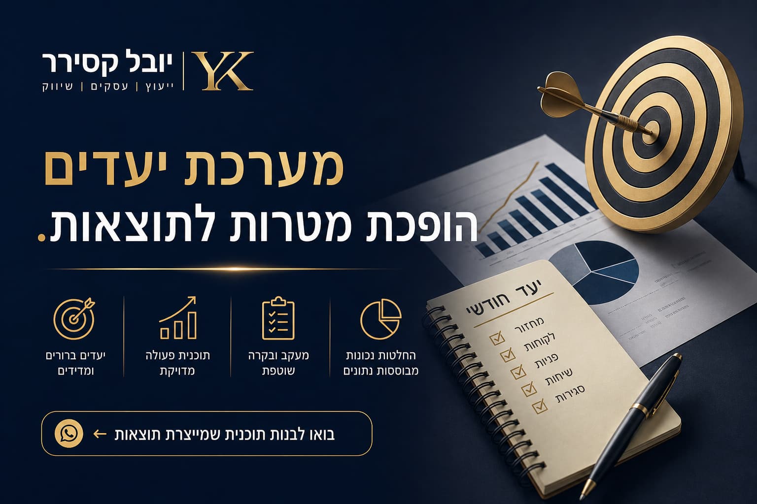 בניית מערכת יעדים לעסק קטן